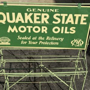 Vintage Quaker State Motor Oil Rack Display